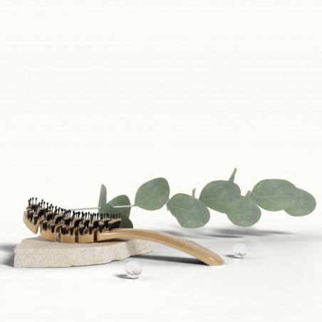 Mon SHAMPOING Brosse flexible en soie et poil de sanglier