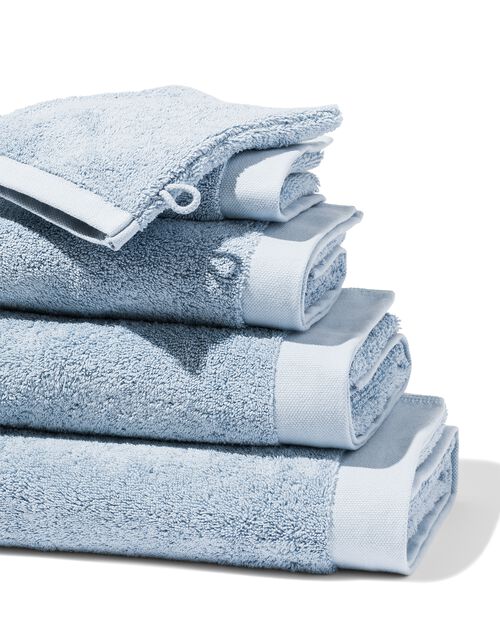 serviettes de bain - hôtel extra doux bleu glacier