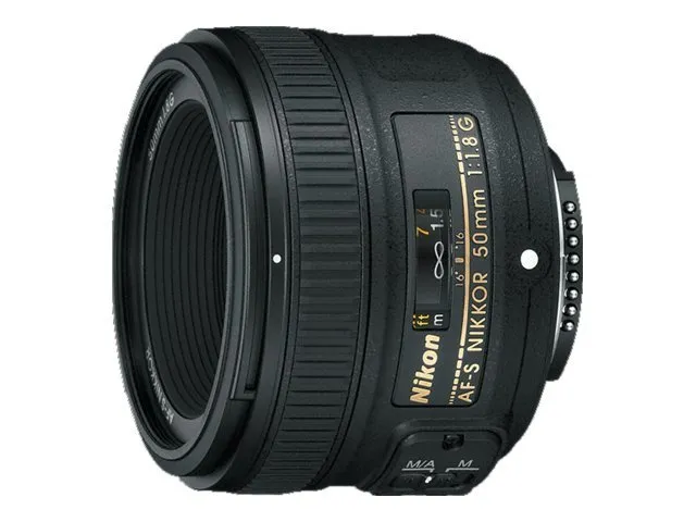 Nikon AF-S NIKKOR 50mm f/1.8G, SLR, 7/6, standard objektiv, Nikon, Sort, 7.2 cm