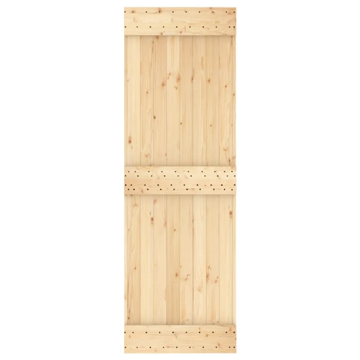 vidaXL Porte coulissante pin massif 70x210 cm avec kit