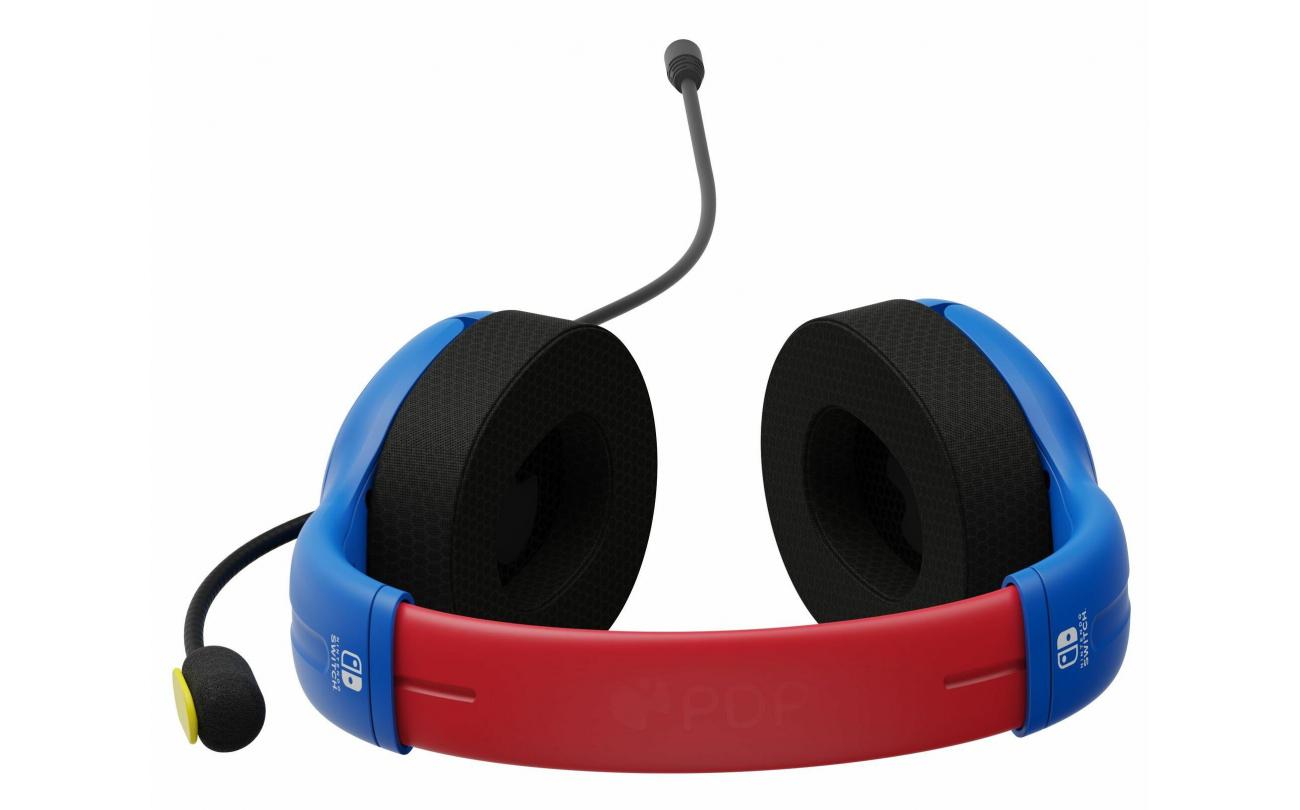 Switch PDP Super Mario Headset Blauw/Rood