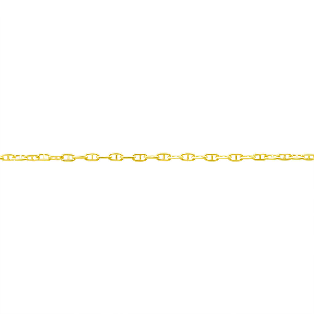 Chaîne De Cheville Maille Marine Or Jaune