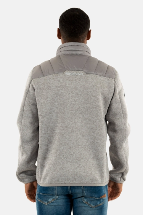 Doudounes superdry storm knit hybrid padded 07q grey marl