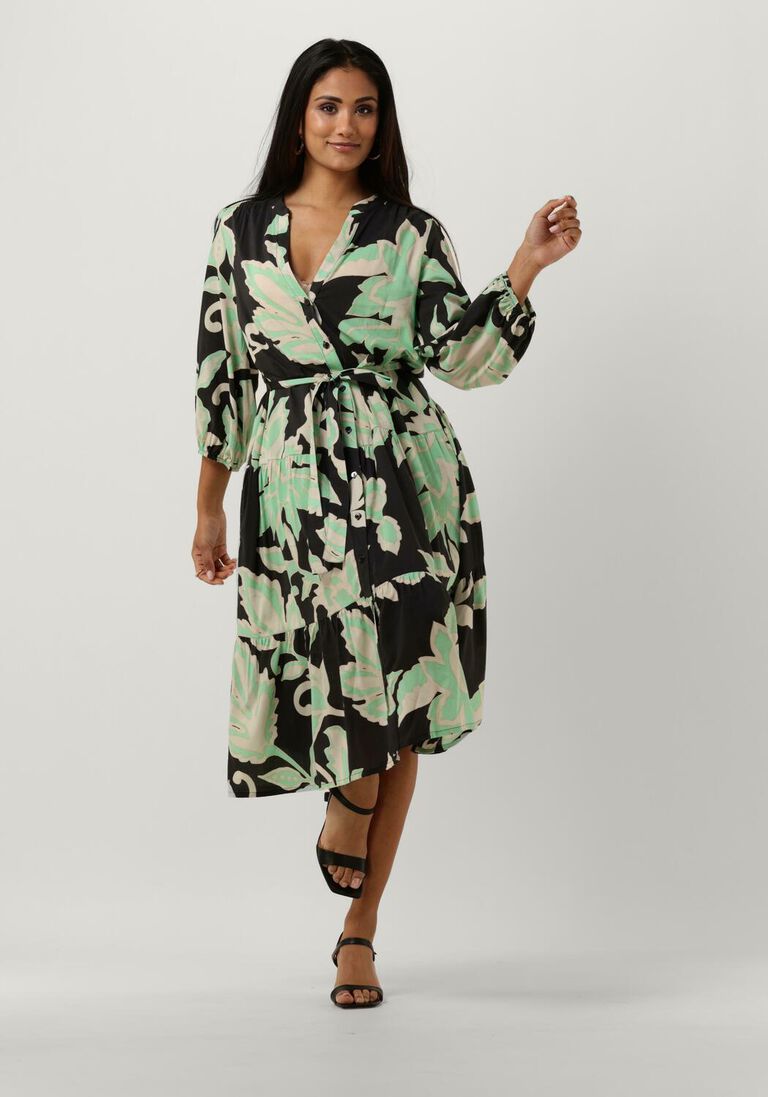 SUMMUM multi summum midi jurk dress floral print