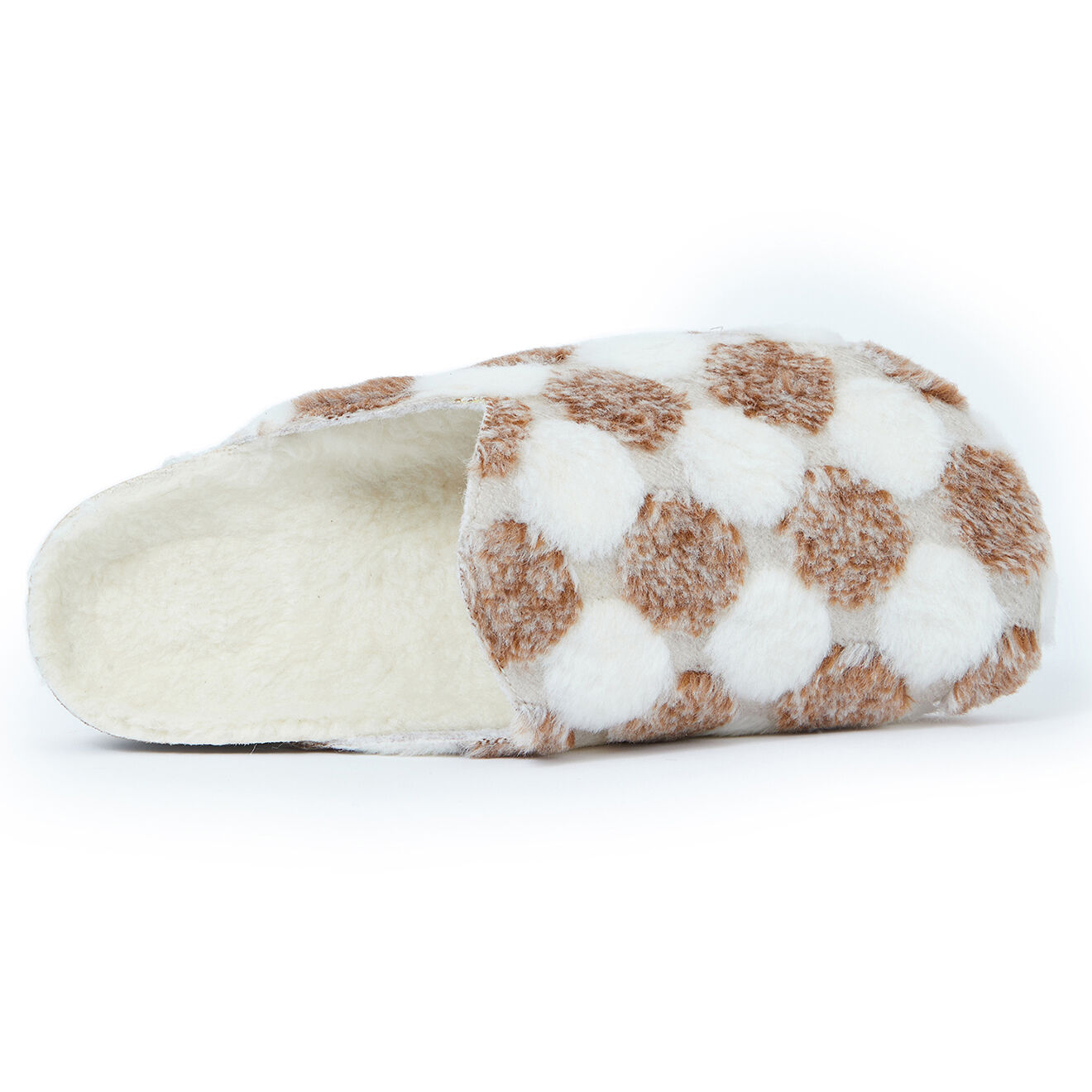 Mandèl Chaussons Angel Pois marron/blanc