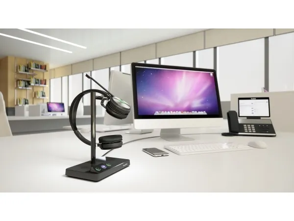 Yealink WH62 Dual - Til Microsoft Teams - headset - på øret - DECT - trådløs - Certified for Microsoft Teams