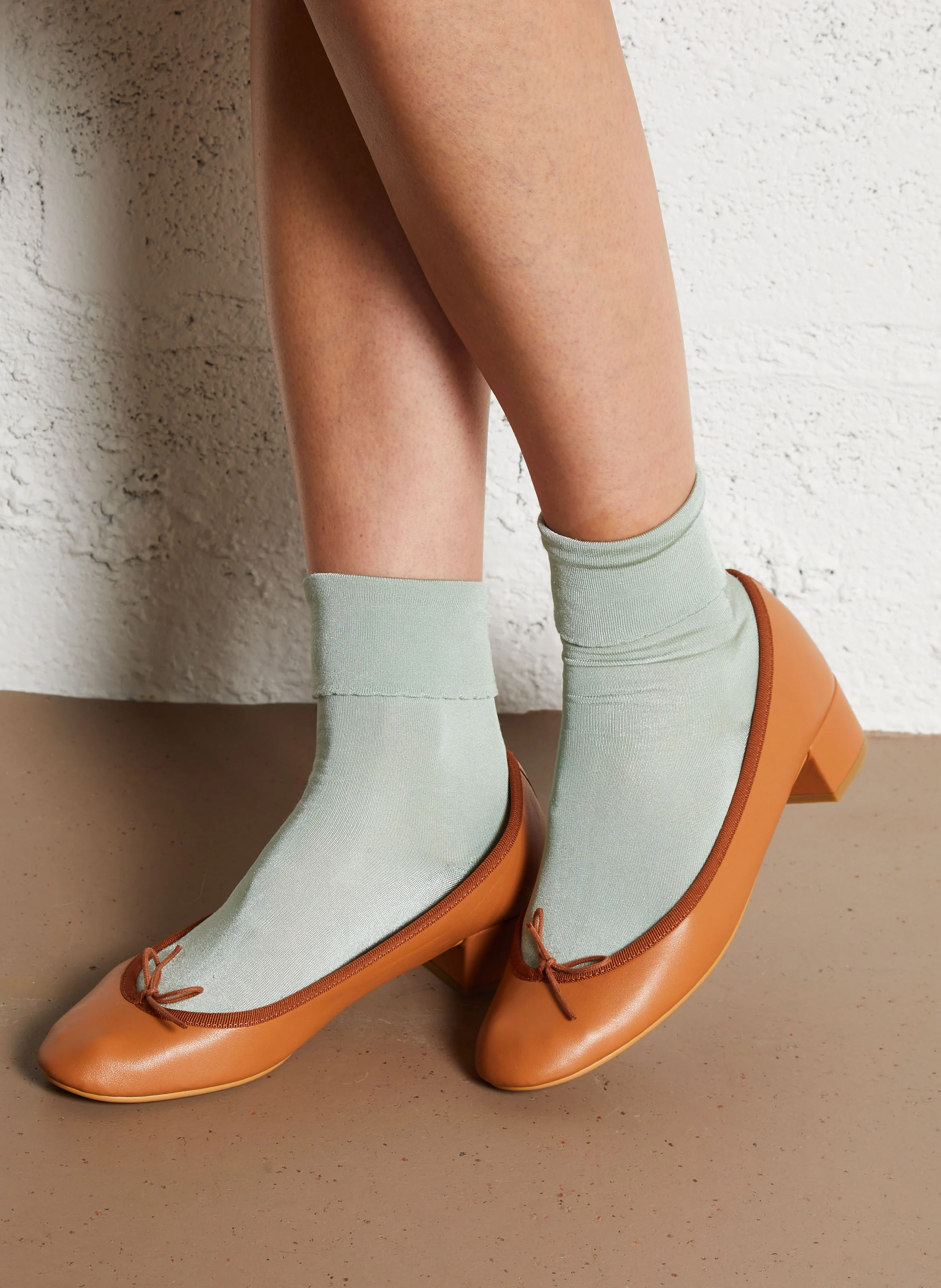 CAMILLE - Ballerines en cuir | Marron