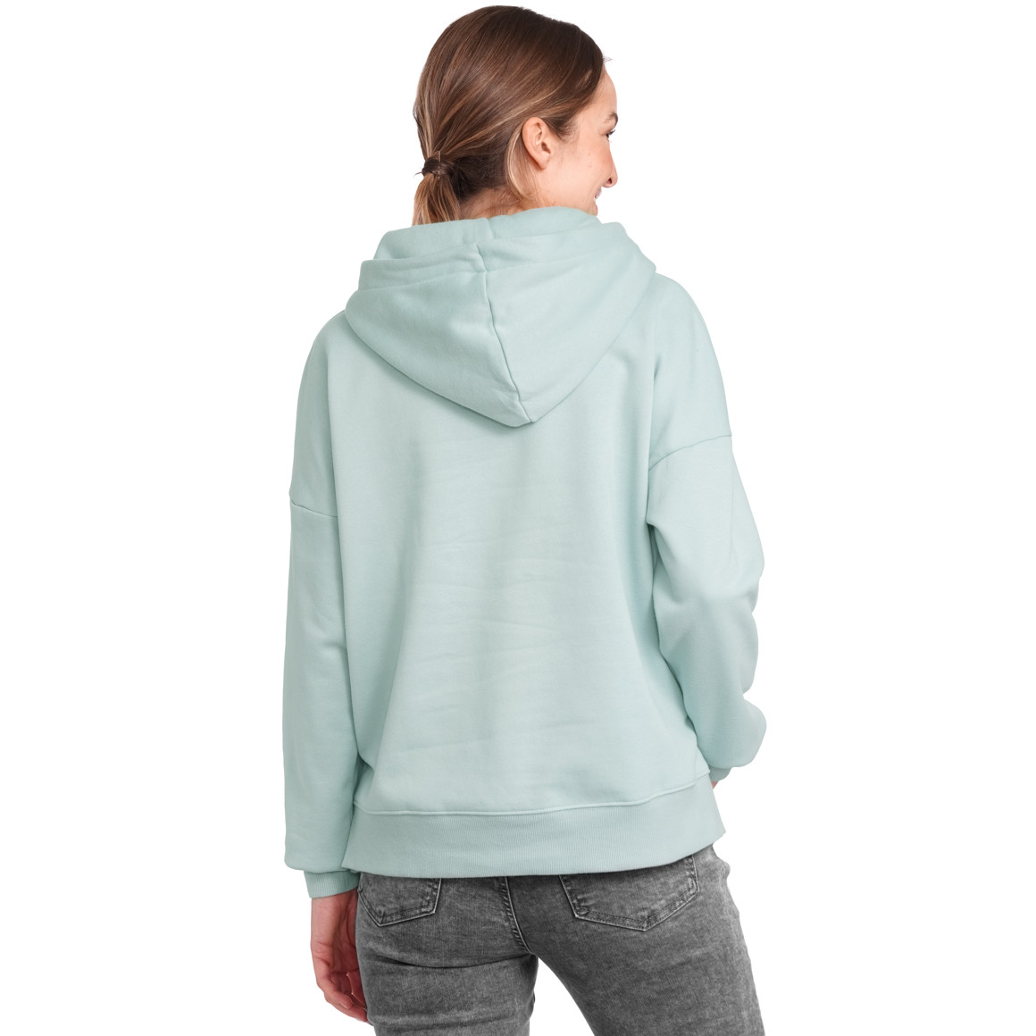 Gina Damen Hoodie in softer Qualität salbei