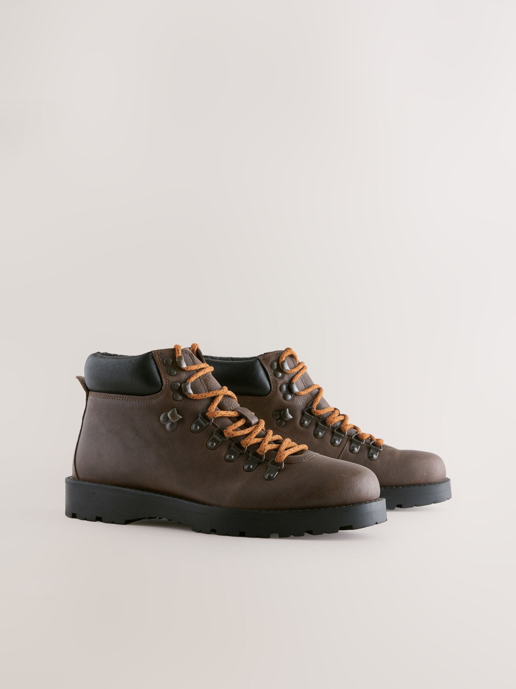 Bruin - Leren wandelschoenen