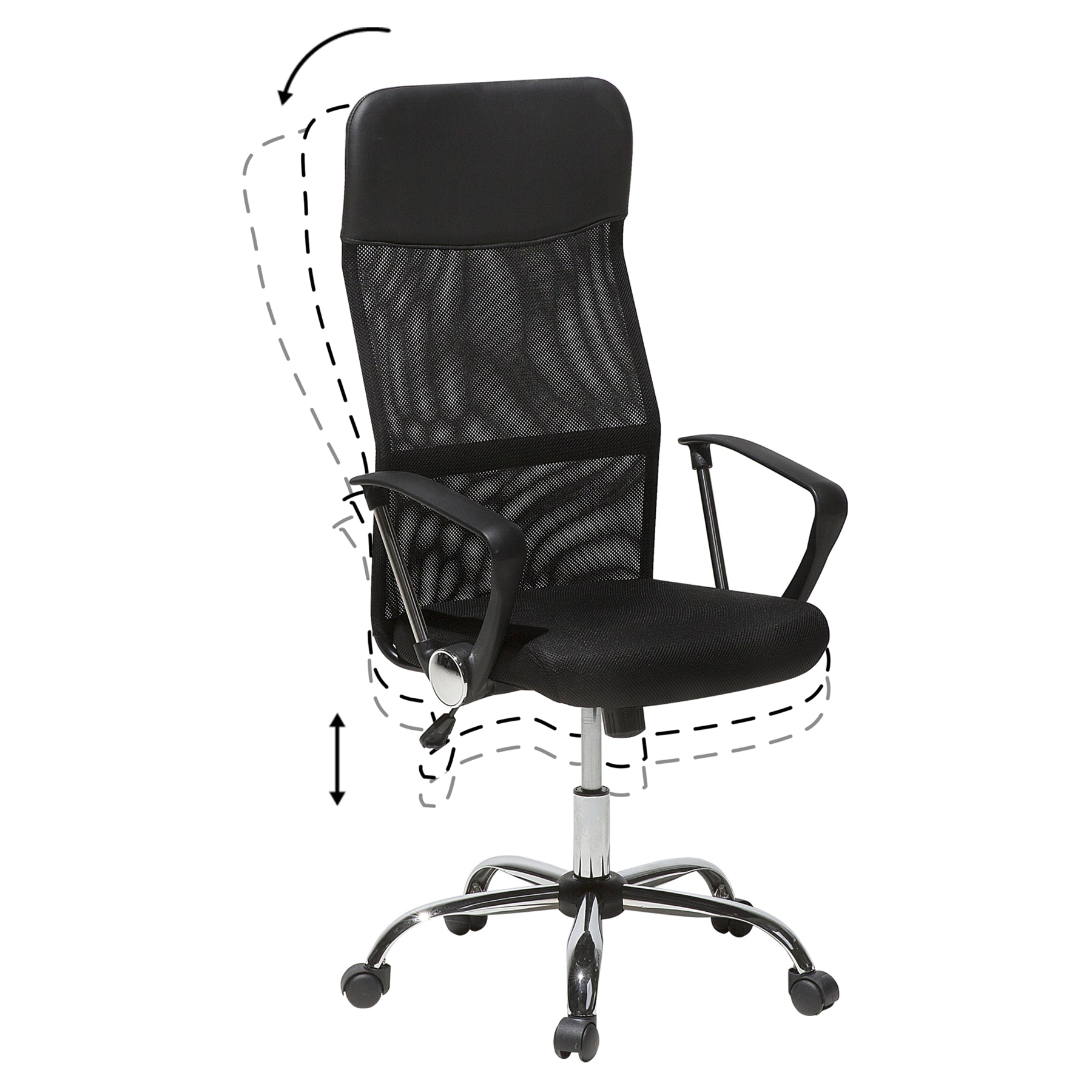 Beliani - DESIGN - Bureaustoel - Zwart - Polyester