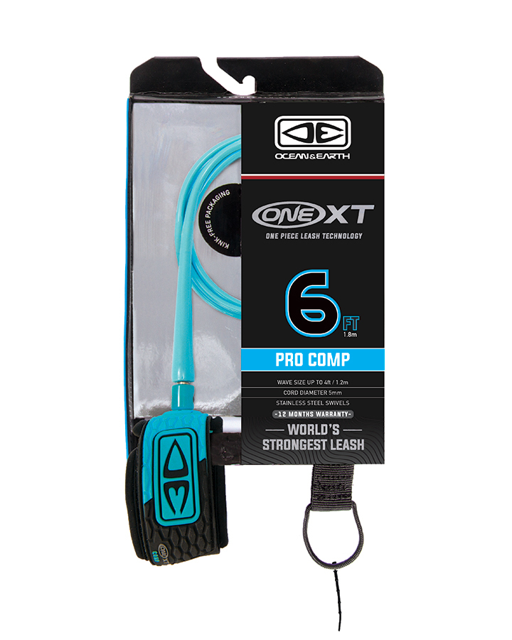 Ocean and earth Leash pro comp 6'0'' - One XT Yellow