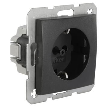 Berker S.1 enkel geaard stopcontact antraciet