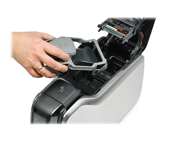Zebra ZC300 - Plastikkortprinter - farve - Duplex - blæksubliminering/termisk transfer - CR-80 Card (85.6 x 54 mm) - 300 dpi - op til 900 kort/time (mono) / op til 200 kort/time (farve) - kapacitet: 100 kort - USB 2.0, LAN, Wi-Fi