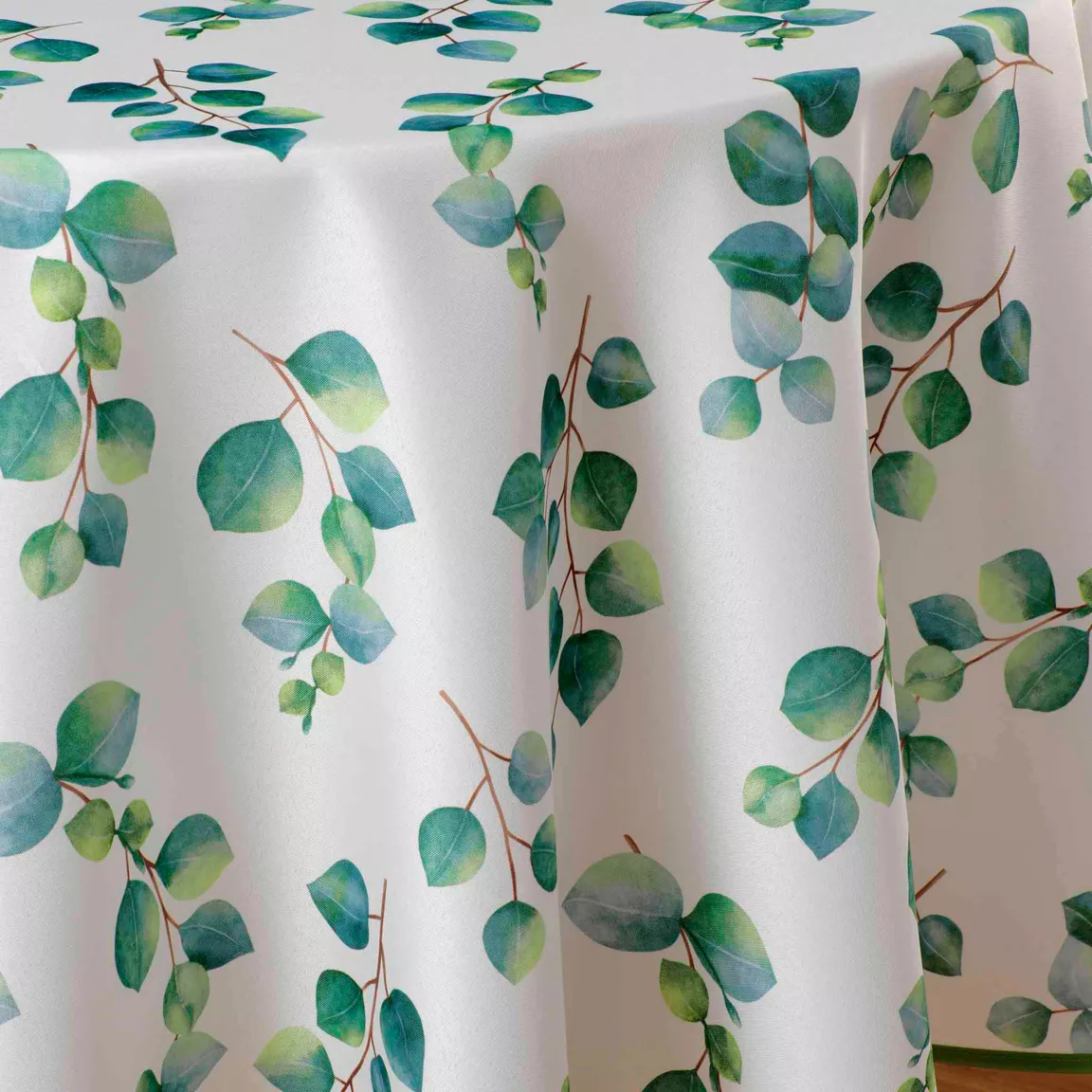Nappe ronde anti tache (180 cm) Leandre Verte