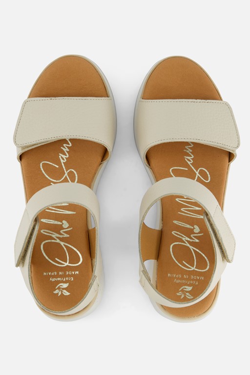 Oh My Sandals Sandalen wit Leer