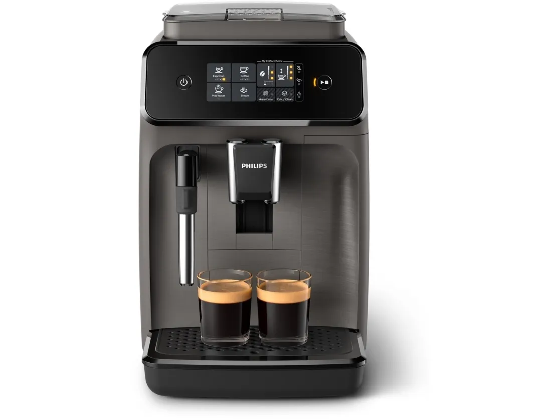 Philips Series 1200 EP1224 - Automatisk kaffemaskine med mælkeskummer - 15 bar - kashmirgrå