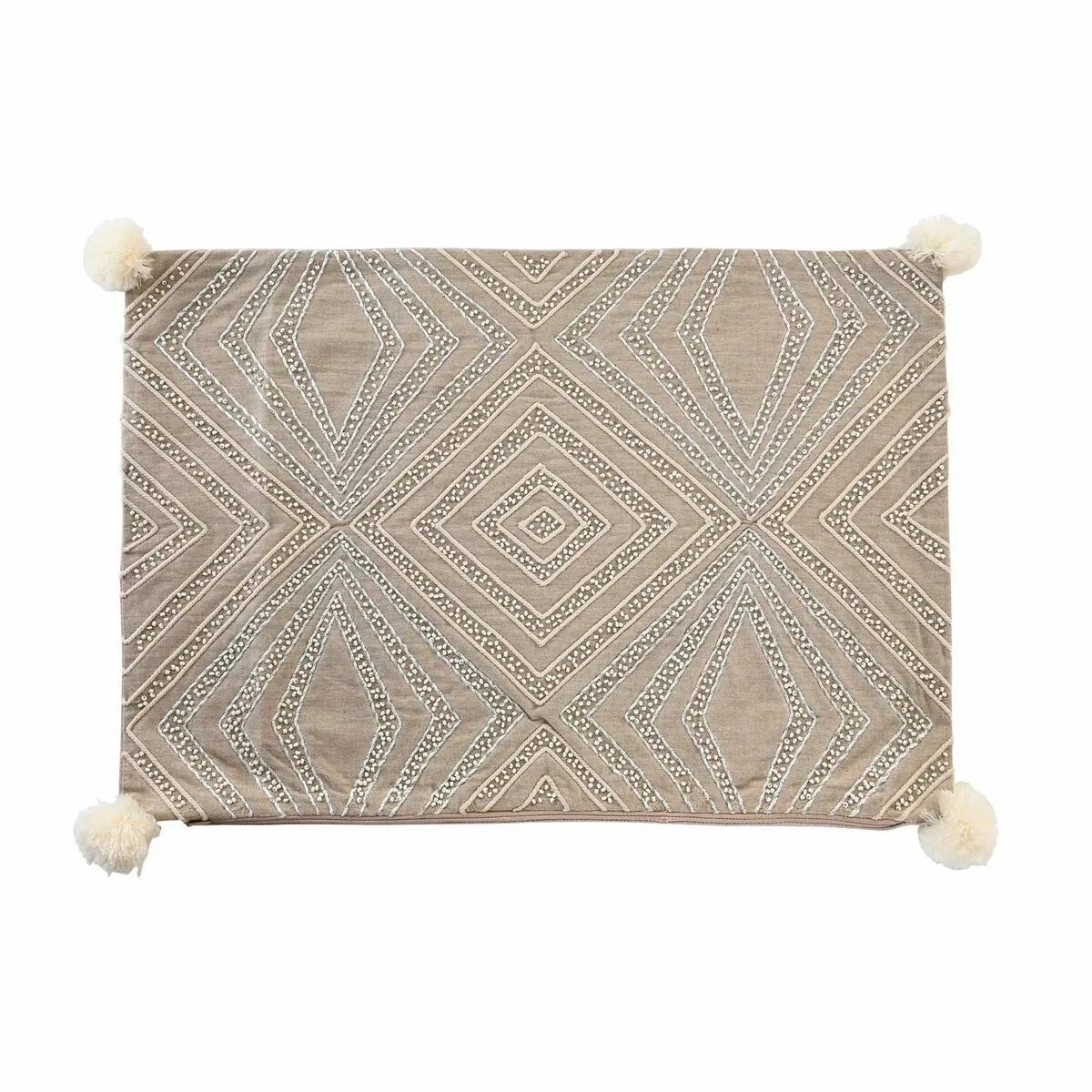 DKD Home Decor Housse de coussin - Gris
