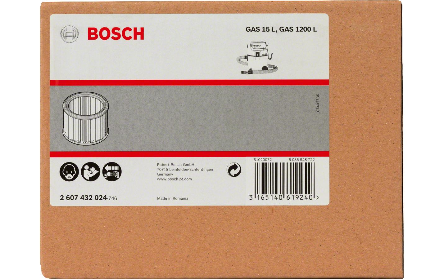 Ersatzfilter Mehrzwecksauger GAS 20 L SFCPassend zu Mehrzwecksauger GAS 20 L SFC