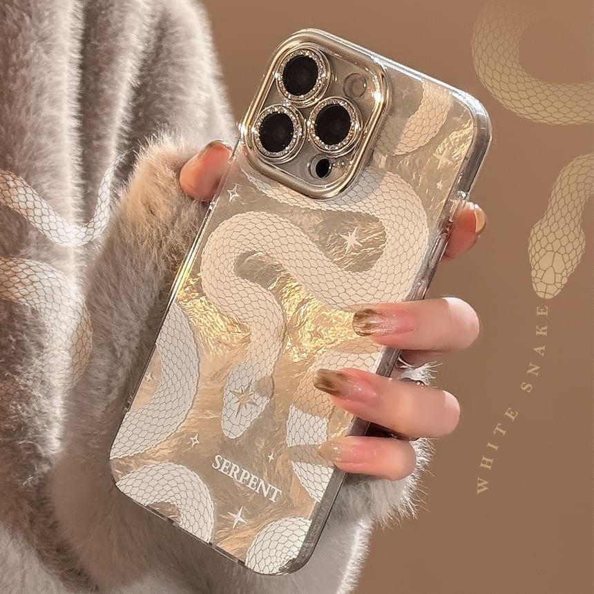 Mobby - Slangenhoesje - iPhone 16 Pro Max / 16 Pro / 16 Plus / 16 / 15 Pro Max / 15 Pro / 15 Plus / 15 / 14 Pro Max / 14 Pro / 14 Plus / 14 / 13 Pro Max / 13 Pro / 13