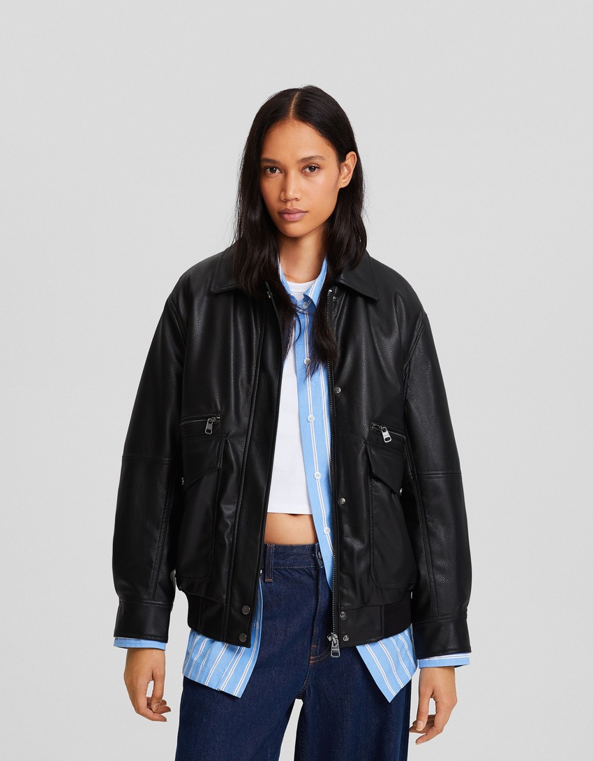 Jaqueta oversized estilo 