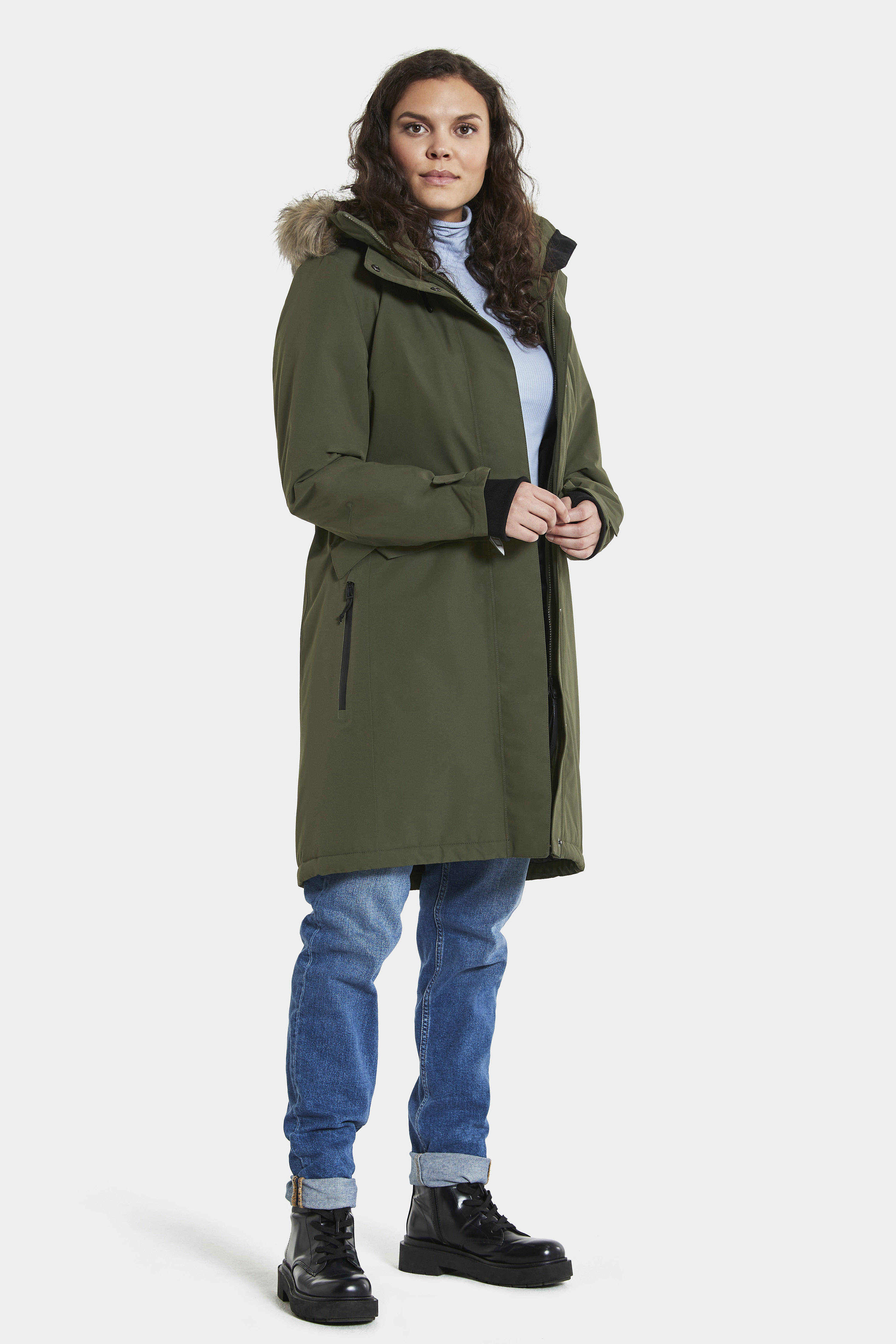 Didriksons parka Erika groen