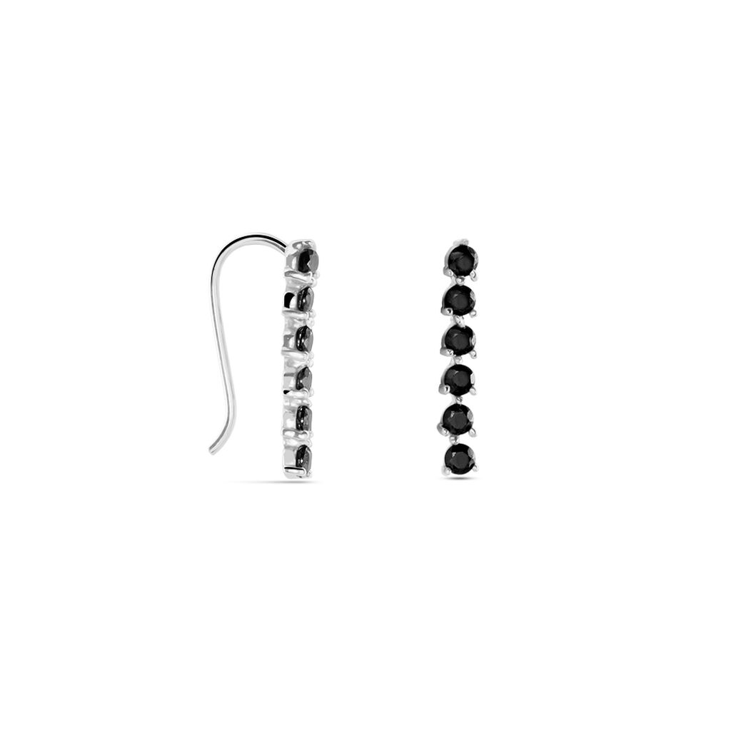 Boucles D'oreilles Grimpantes Gastoun Argent Oxyde