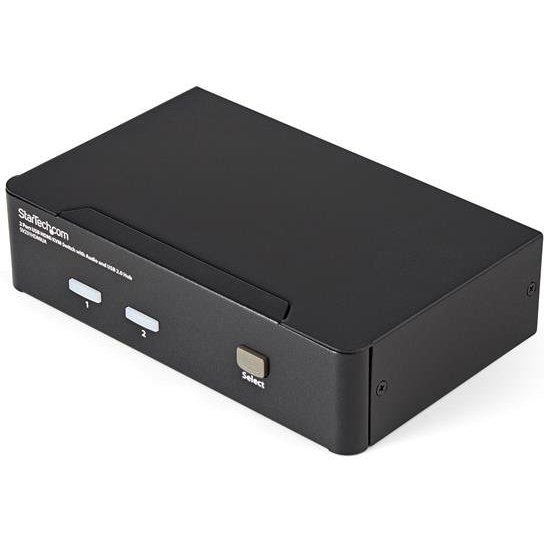 StarTech.com Commutateur KVM HDMI USB 2 ports avec audio et concentrateur USB 2.0