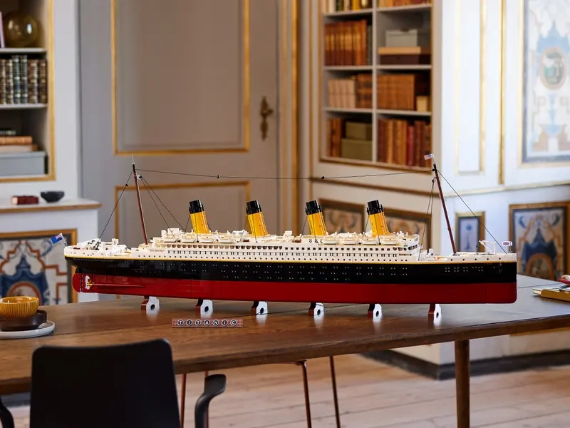 (9090-tlg. Set) Icons Klemmbausteine Spielzeug Kreuzfahrtschiff Modell Bausatz (10294) - Titanic