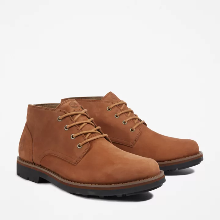 Bota Chukka impermeável Alden Brook para homem, cor castanho claro.