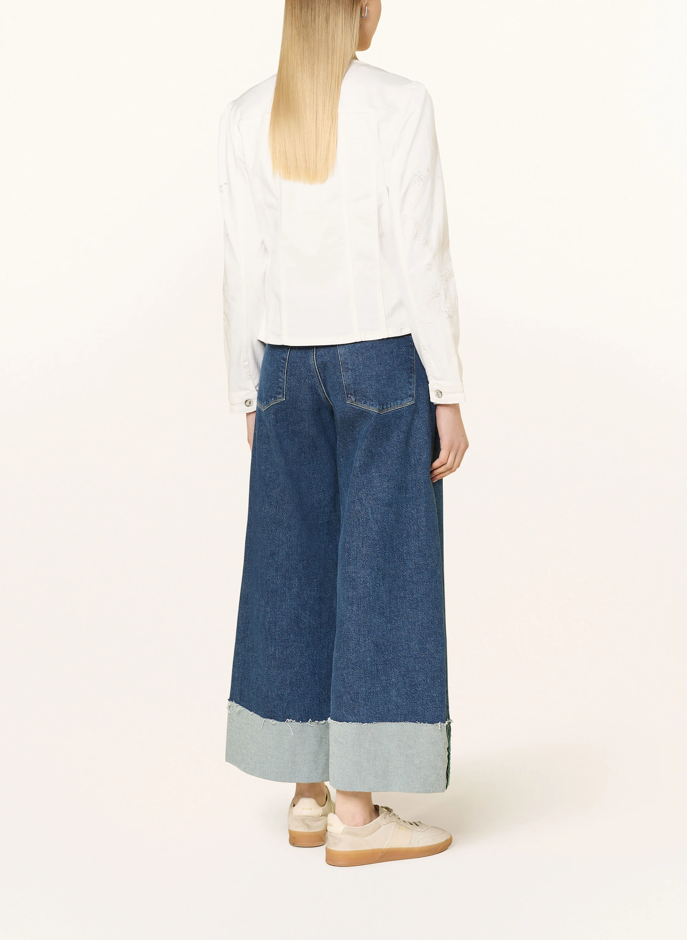 monari Jeansjacke mit Schmucksteinen