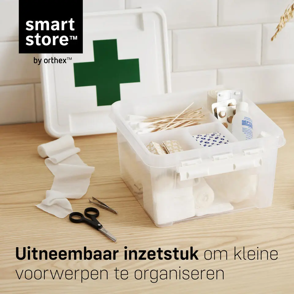 SmartStore Stevige Opbergbox 7L Set van 3 - 28x28x17cm