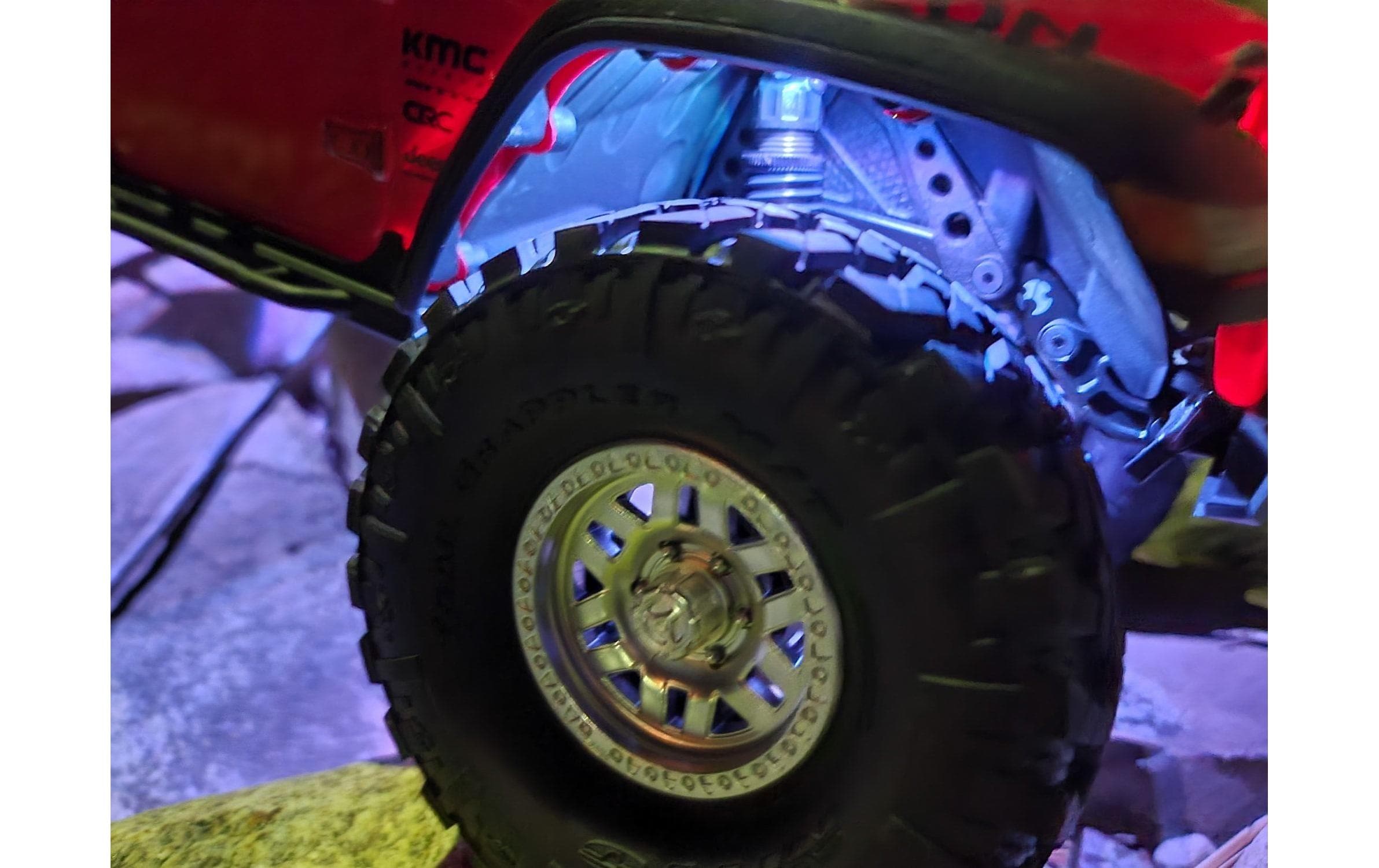 Modellbau-Beleuchtung Rock Lights SCX10 III RubiconRadkastenbeleuchtung
