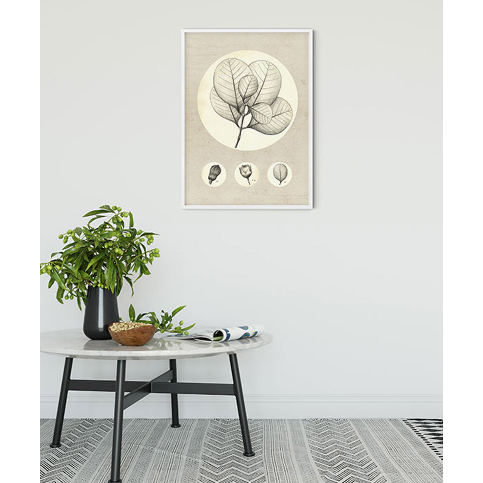 Wandbild TRANSPARENT LEAF - 50x70 cm