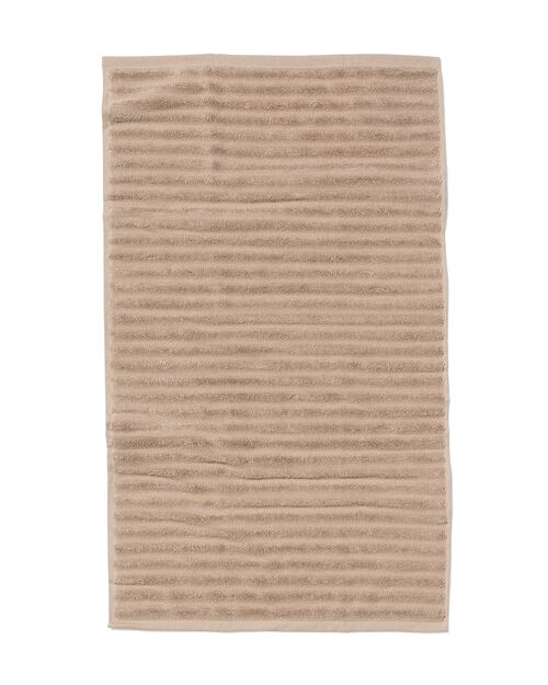tapis de bain côtelé taupe 50x85