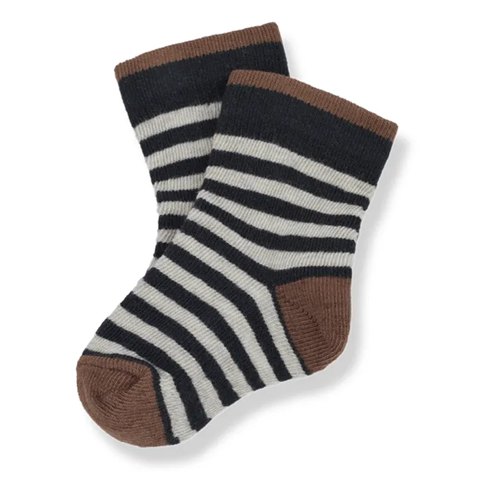 1+ in the family Chaussettes Terzo Rayées | Gris anthracite