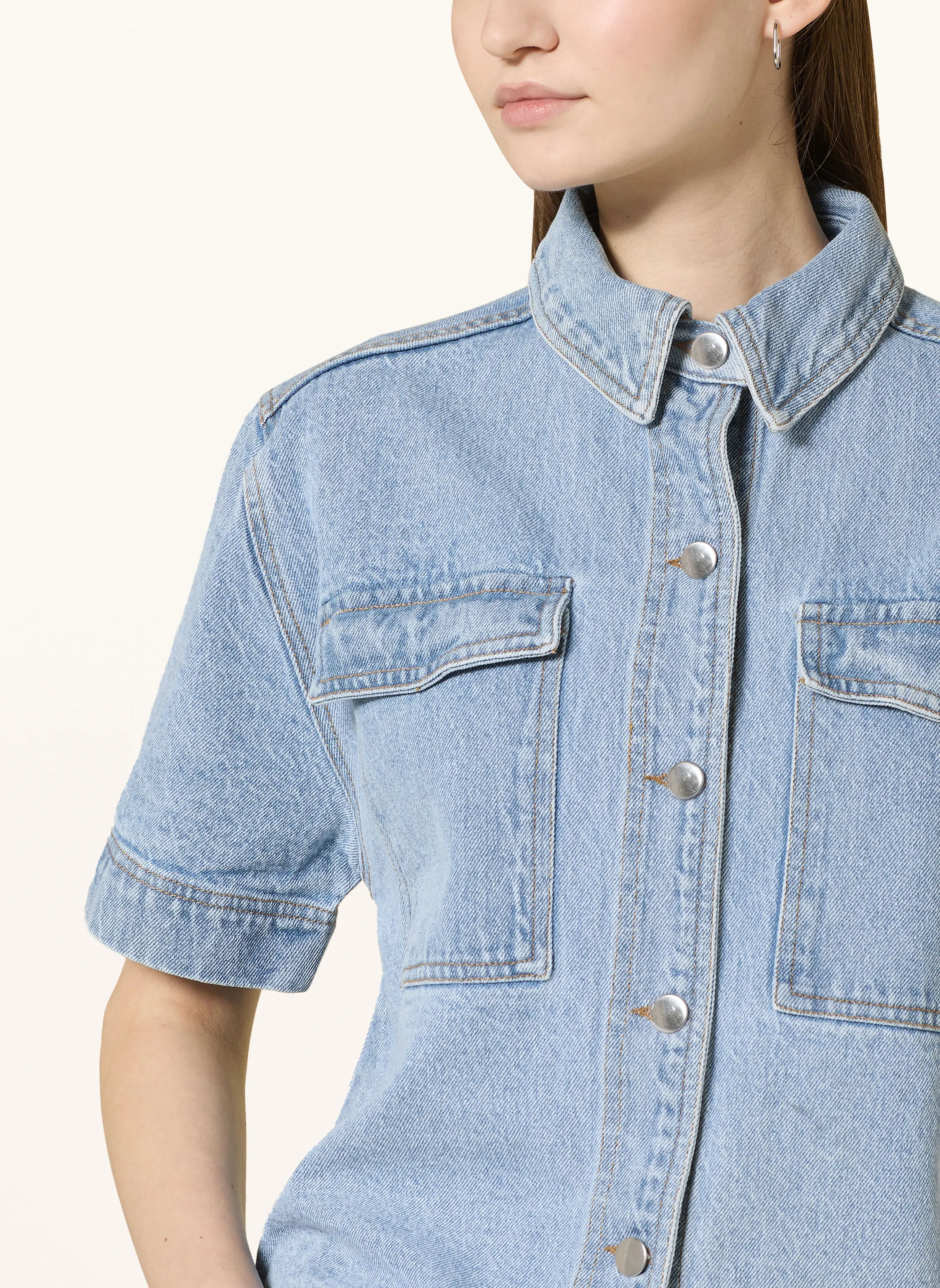 NEO NOIR Jeansbluse TIKI