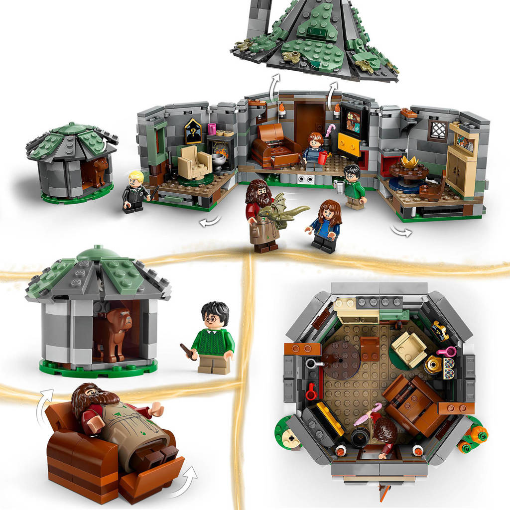 Prachtige Harry Potter set!Hagrids huisje: onverwacht bezoek Bouwbaar Rollenspellen Speelgoed 76428