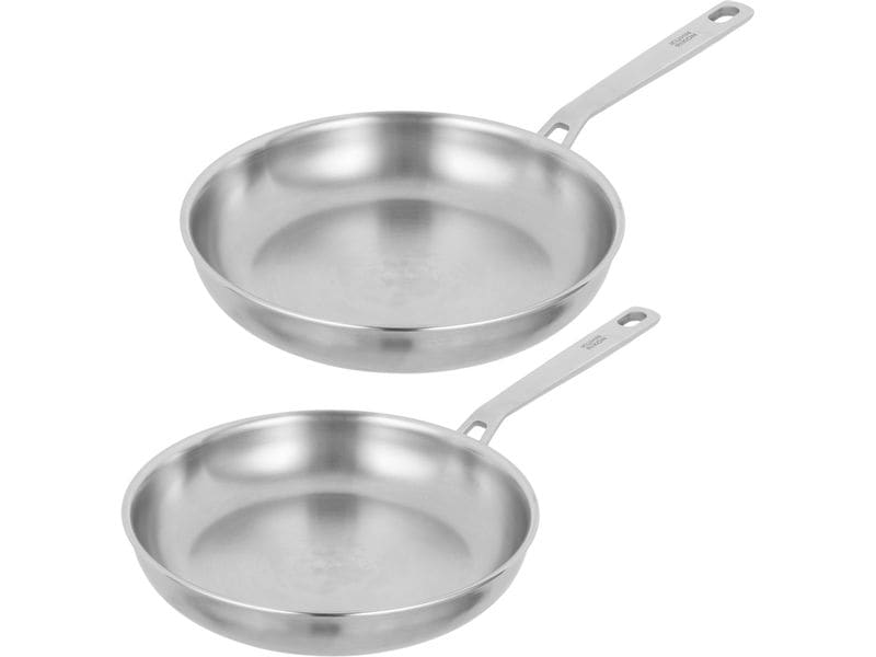 Kuhn Rikon Bratpfanne Set Culinary Fiveply Ø 24   28 cm Unbeschichtete Bratpfannen aus Edelstahl