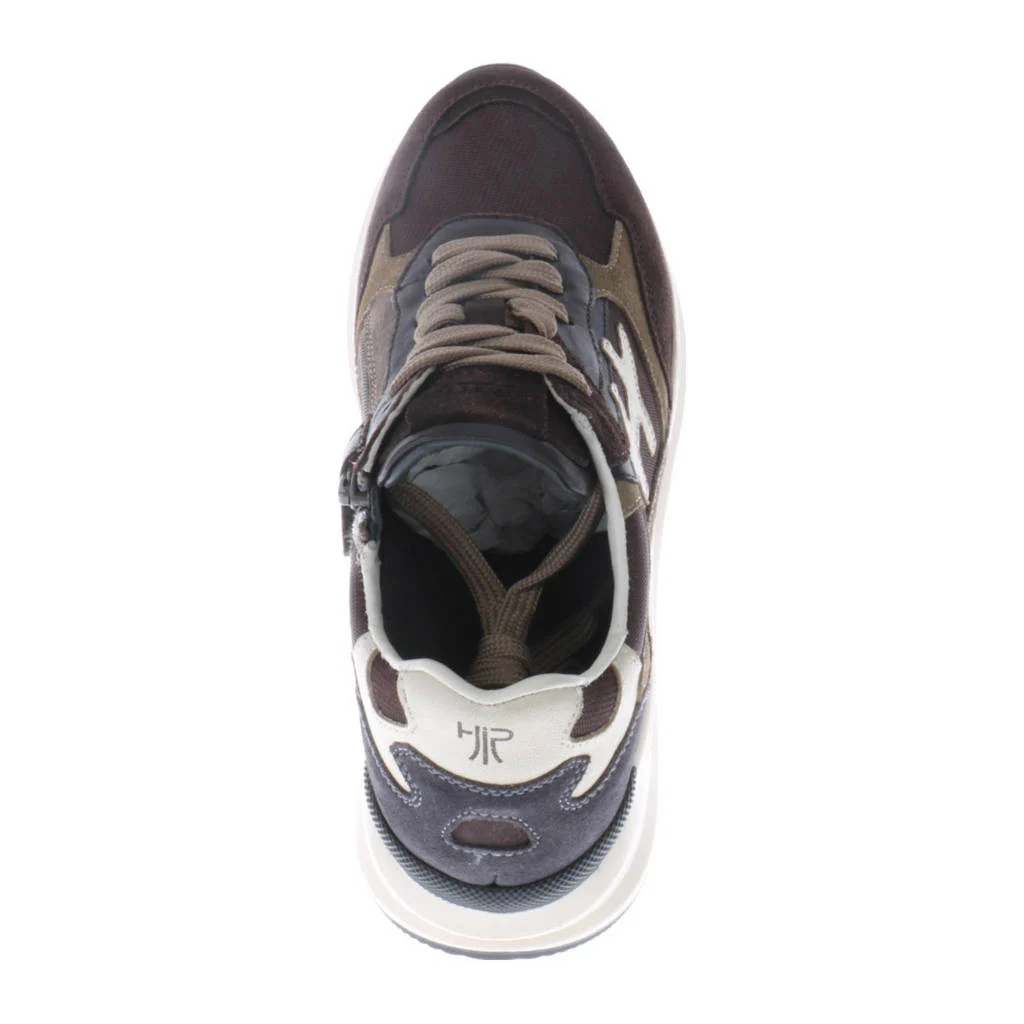 Hip suède sneakers donkerbruin