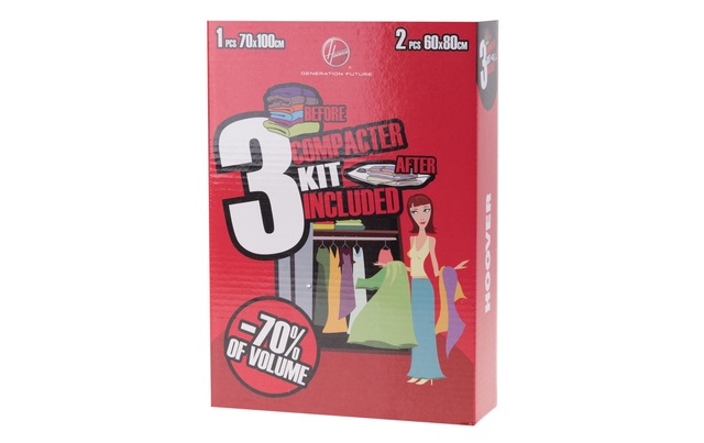 Hoover Kleiderschutzhülle »Kleiderschutzhülle Compacter Kit 3 Stück«