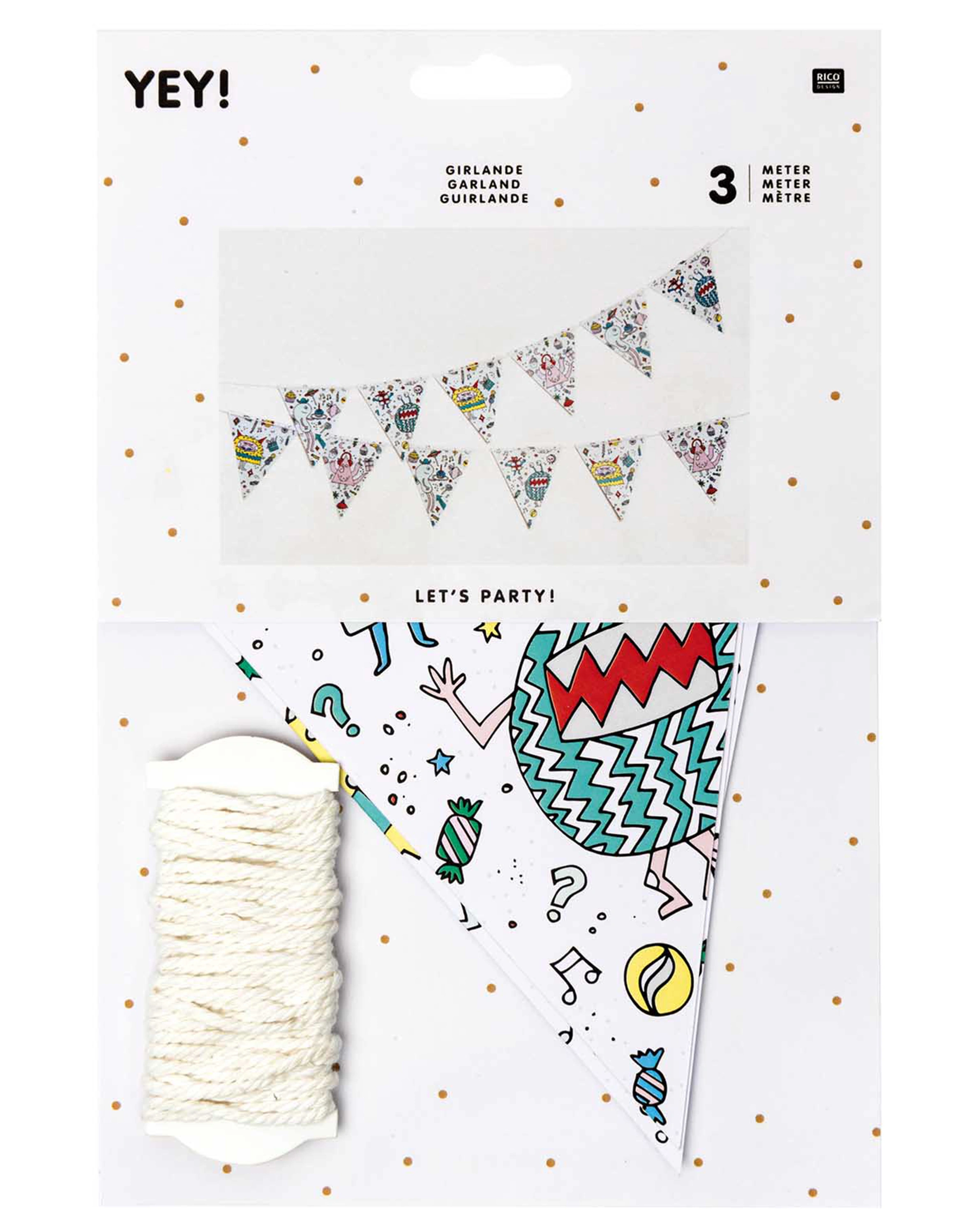 Wimpelkette MONSTER (3m)