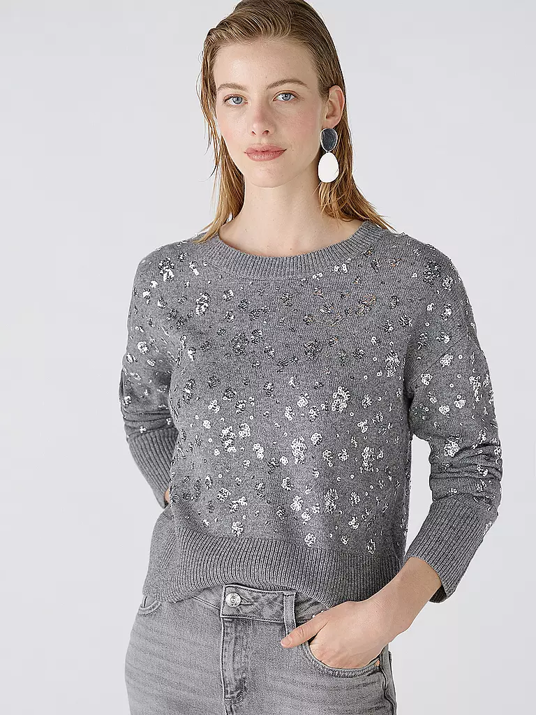 OUÍ Pullover grau