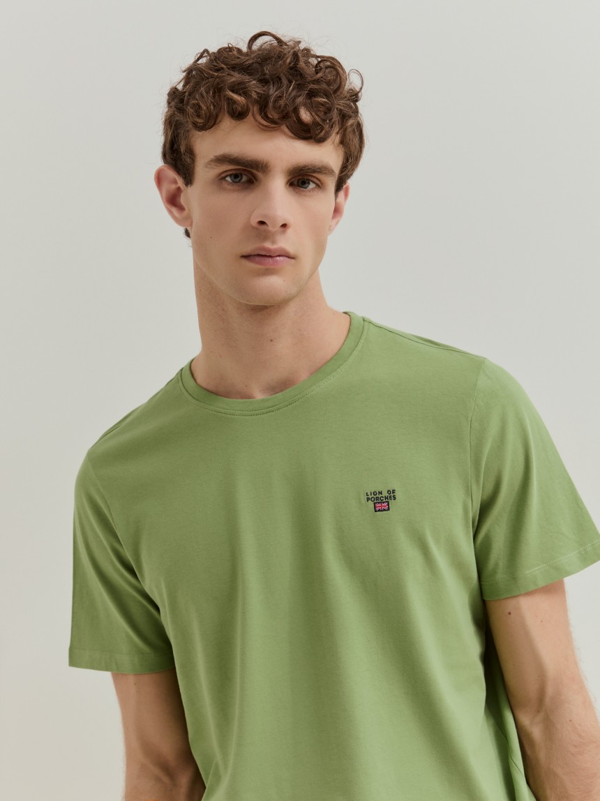 T-shirt básica em algodão