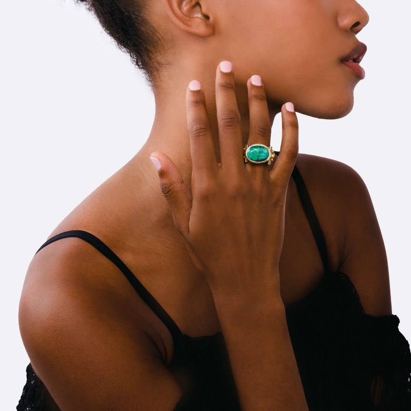 Bague Louisa Malachite