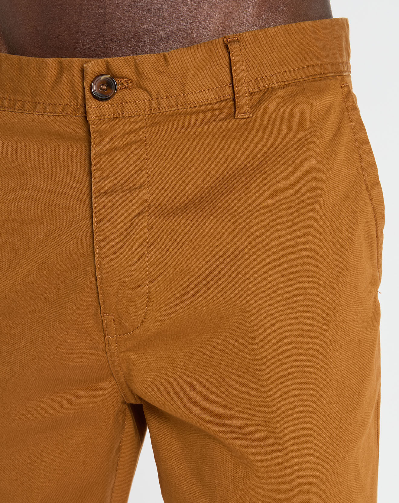 Scotch & Soda Pantalon Chino Slim Fit en Coton Bio mélangé Stuart Stretch camel