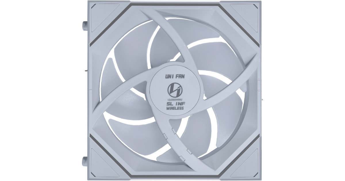 Lian LiUNI FAN SL-INFINITY 120 Wireless Reversed Blade RGB case fans  (Wit, 3 stuks, 120 x 122 x 25 mm, PWM)