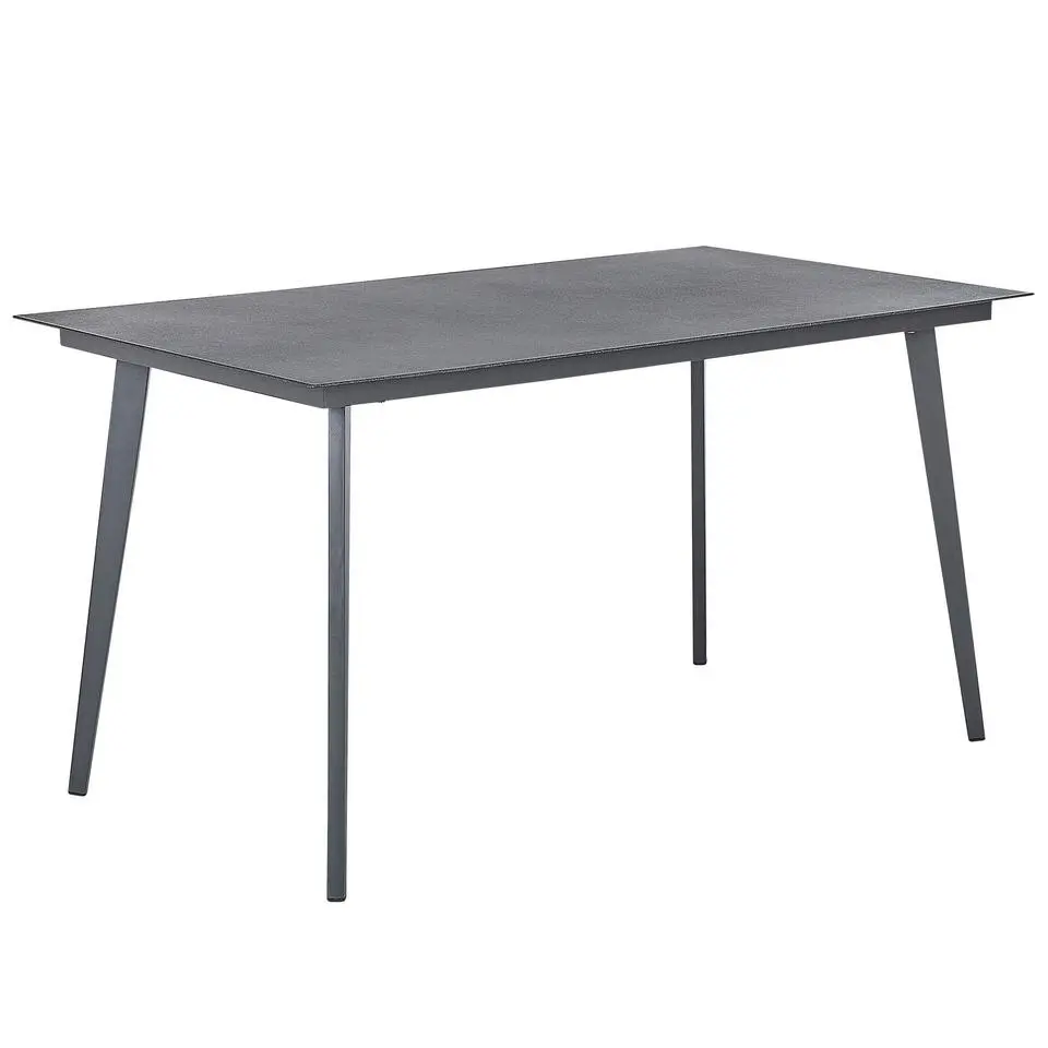 MILETO - Tuintafel - Grijs - 80 x 140 cm - Aluminium