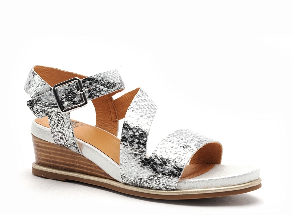 Mamzelle nu pieds talons femme noala argent