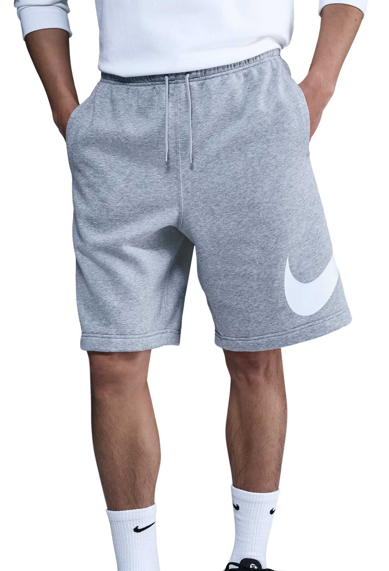 Club Fleece Shorts Herre 063/DK Grey Heather/LT Smoke Grey/White