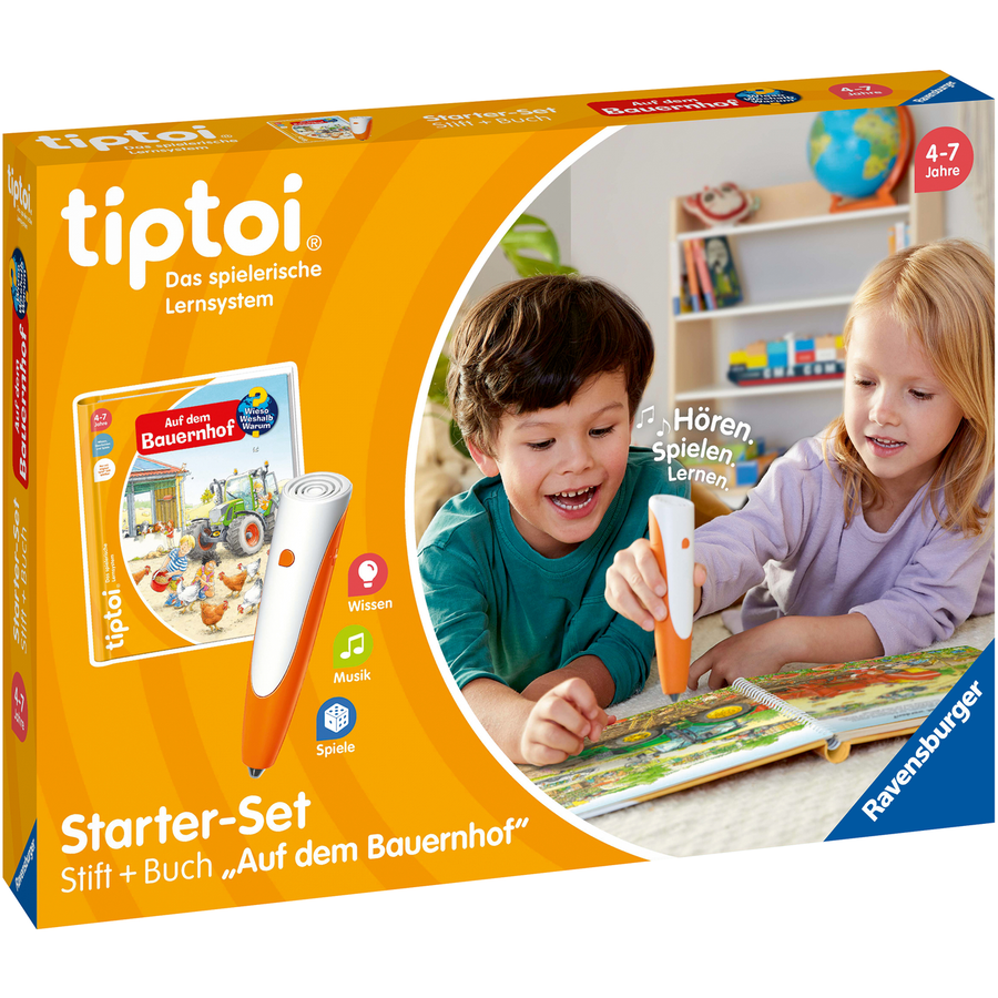 Ravensburger tiptoi® Starter-Set: Stift und Bauernhof-Buch
